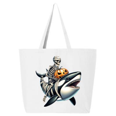 Skeleton Riding Mummy Orca Halloween Whale Great Gift 25L Jumbo Tote