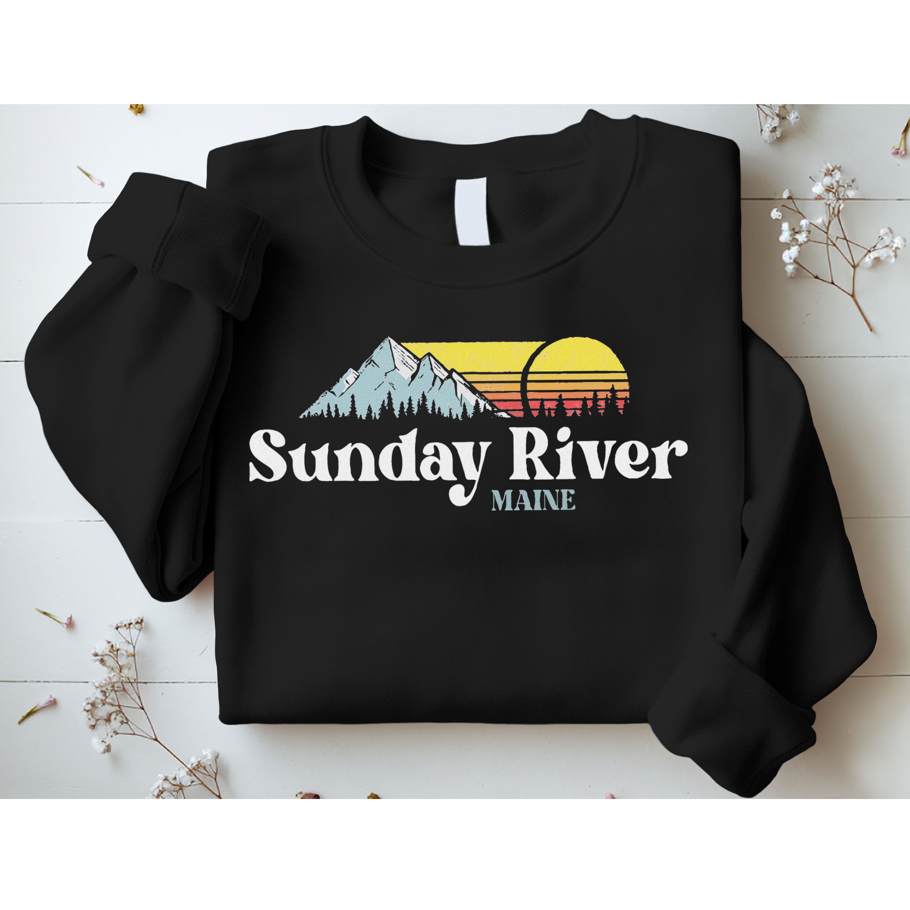 Sunday River Maine Ski Snowboard Hiking Family Vacation Sweatshirt