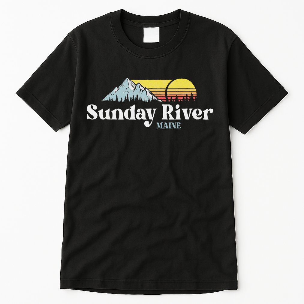 Sunday River Maine Ski Snowboard Hiking Family Vacation Tall T-Shirt
