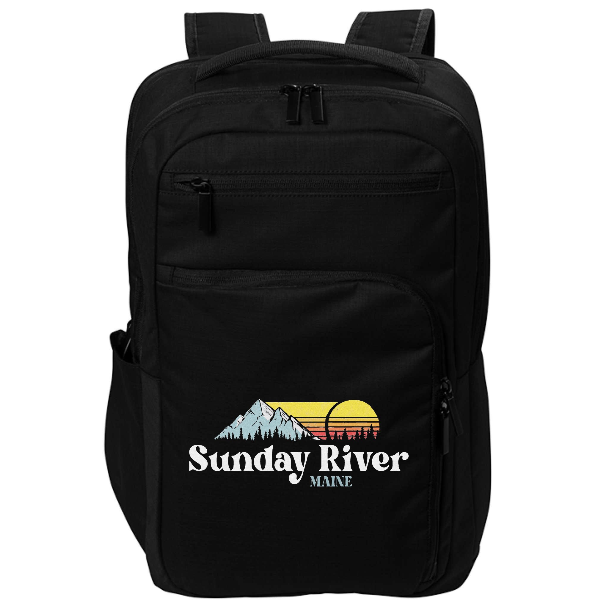 Sunday River Maine Ski Snowboard Hiking Family Vacation Impact Tech Backpack