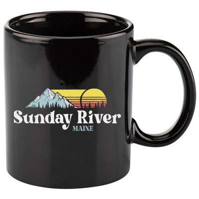 Sunday River Maine Ski Snowboard Hiking Family Vacation 11oz C Handle Ceramic Mug