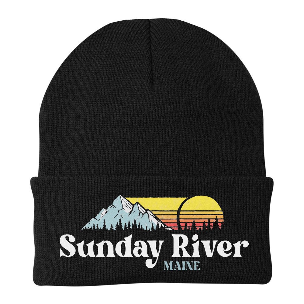 Sunday River Maine Ski Snowboard Hiking Family Vacation Beanie