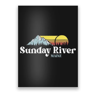 Sunday River Maine Ski Snowboard Hiking Family Vacation Poster