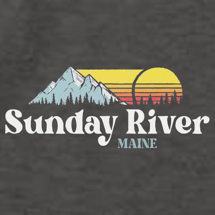Sunday River Maine Ski Snowboard Hiking Family Vacation Vector Backpack