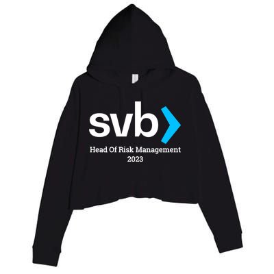 SVB Risk Management Team Svb Risk Management Department Crop Fleece Hoodie