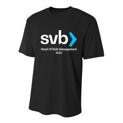 SVB Risk Management Team Svb Risk Management Department Youth Performance Sprint T-Shirt
