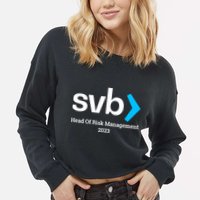 SVB Risk Management Team Svb Risk Management Department Cropped Pullover Crew