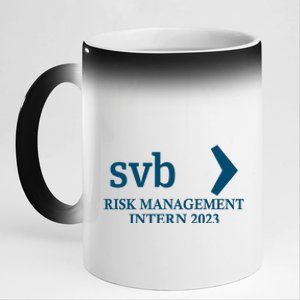 SVB Risk Management Intern Department Dept Team 2023 11oz Black Color Changing Mug