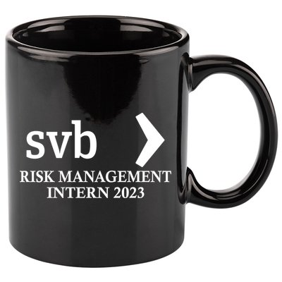 SVB Risk Management Intern Department Dept Team 2023 11oz C Handle Ceramic Mug