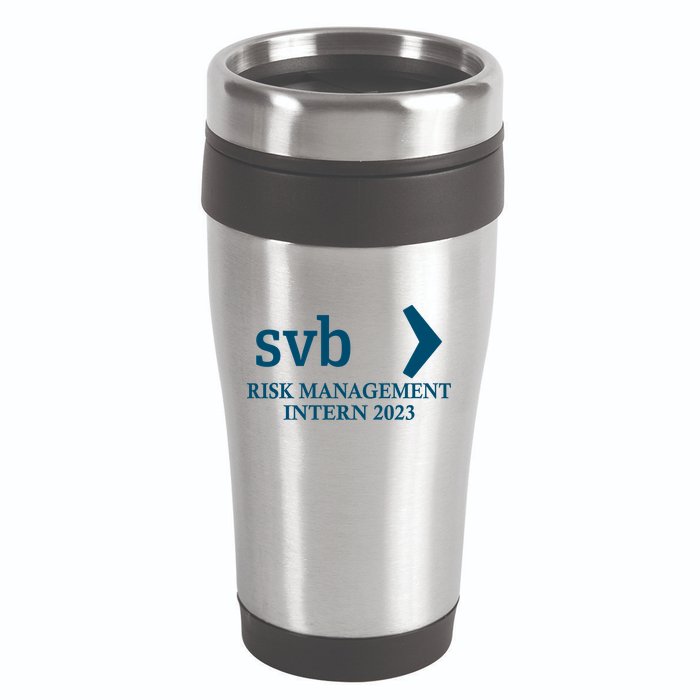 SVB Risk Management Intern Department Dept Team 2023 16oz Travel Tumbler