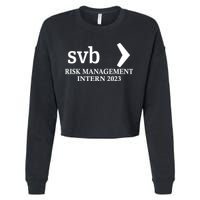 SVB Risk Management Intern Department Dept Team 2023 Cropped Pullover Crew