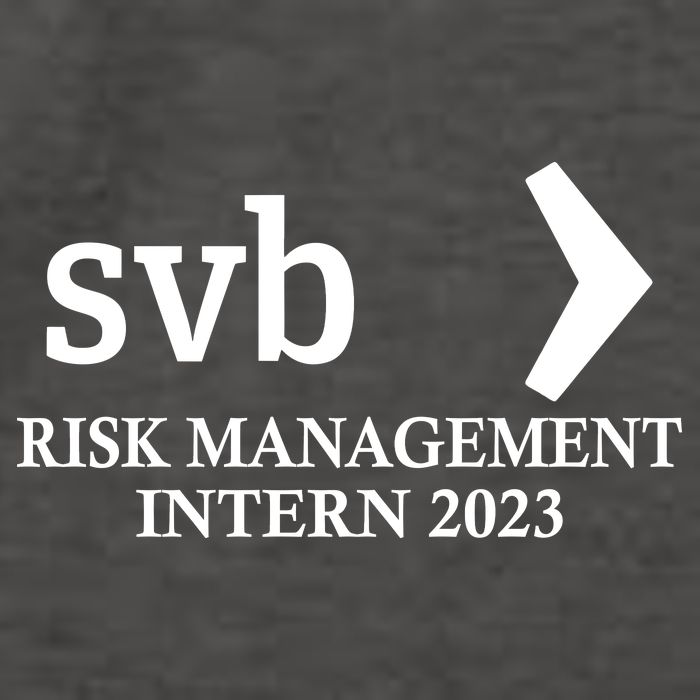 SVB Risk Management Intern Department Dept Team 2023 Vector Backpack