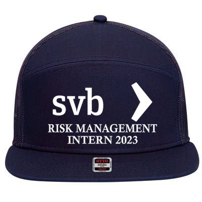 SVB Risk Management Intern Department Dept Team 2023 7 Panel Mesh Trucker Snapback Hat