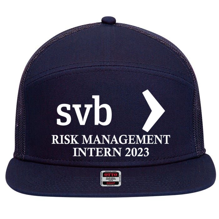 SVB Risk Management Intern Department Dept Team 2023 7 Panel Mesh Trucker Snapback Hat