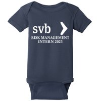 SVB Risk Management Intern Department Dept Team 2023 Baby Bodysuit