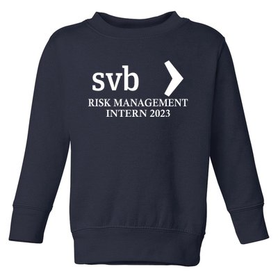 SVB Risk Management Intern Department Dept Team 2023 Toddler Sweatshirt