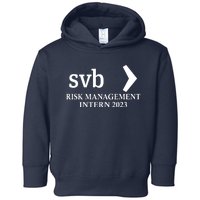 SVB Risk Management Intern Department Dept Team 2023 Toddler Hoodie