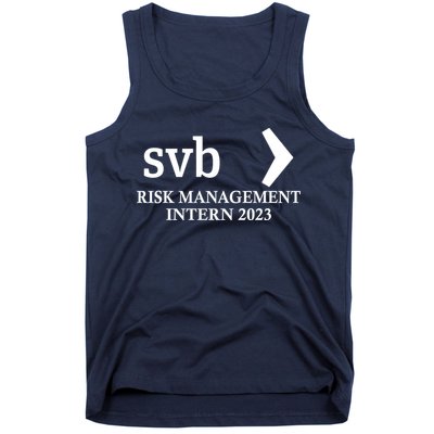 SVB Risk Management Intern Department Dept Team 2023 Tank Top