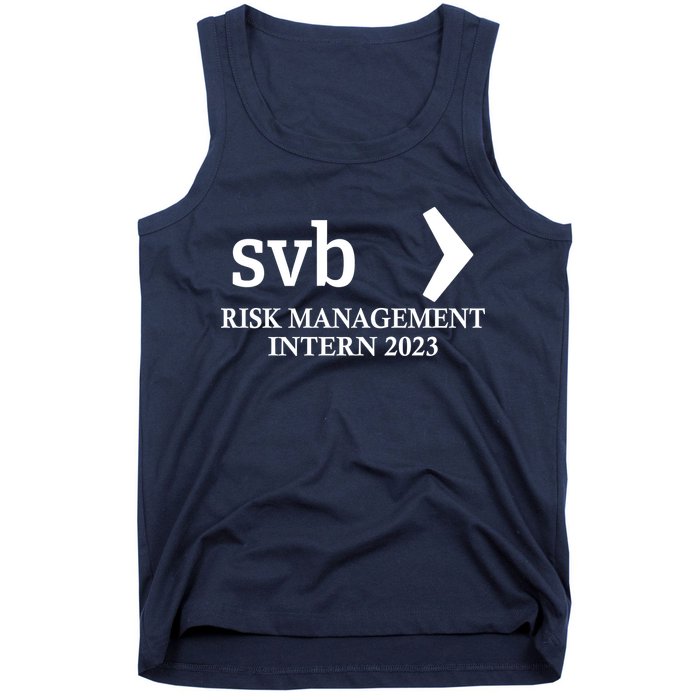 SVB Risk Management Intern Department Dept Team 2023 Tank Top