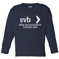 SVB Risk Management Intern Department Dept Team 2023 Toddler Long Sleeve Shirt