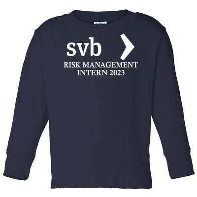 SVB Risk Management Intern Department Dept Team 2023 Toddler Long Sleeve Shirt