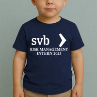 SVB Risk Management Intern Department Dept Team 2023 Toddler T-Shirt