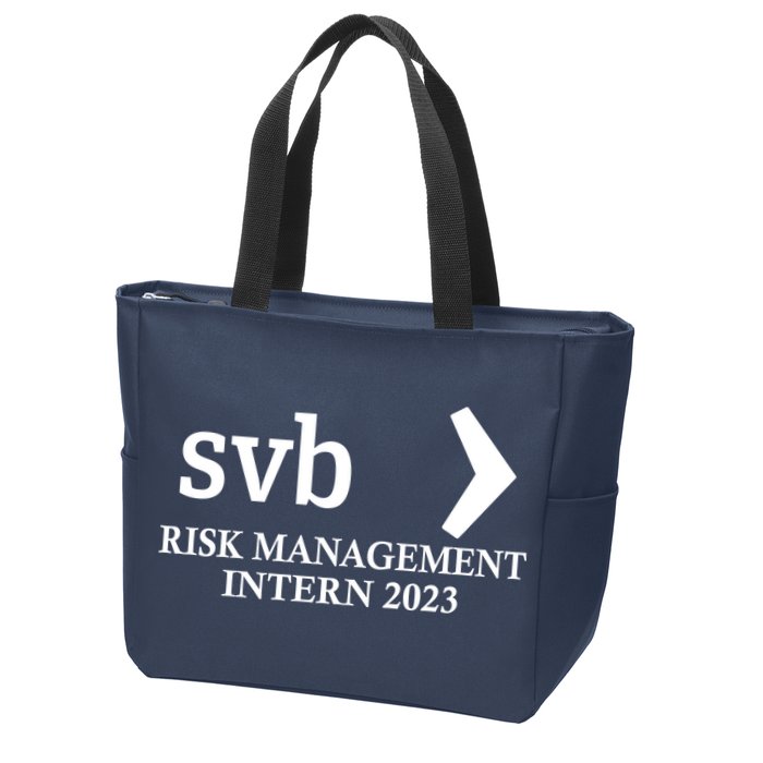 SVB Risk Management Intern Department Dept Team 2023 Zip Tote Bag