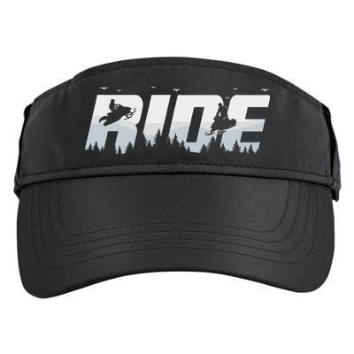 Snowmobile Ride Motor Sled Racing Winter Mountain Sports Fan Adult Drive Performance Visor