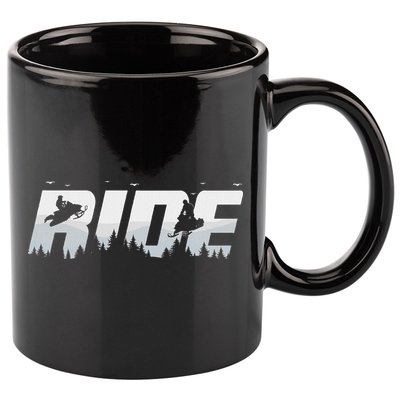 Snowmobile Ride Motor Sled Racing Winter Mountain Sports Fan 11oz C Handle Ceramic Mug