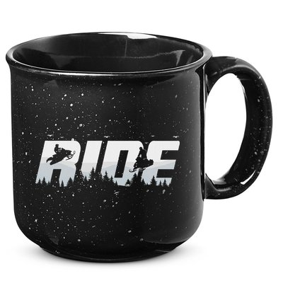 Snowmobile Ride Motor Sled Racing Winter Mountain Sports Fan 15oz Campfire Ceramic Mug