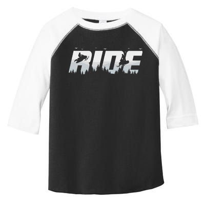 Snowmobile Ride Motor Sled Racing Winter Mountain Sports Fan Toddler Fine Jersey T-Shirt