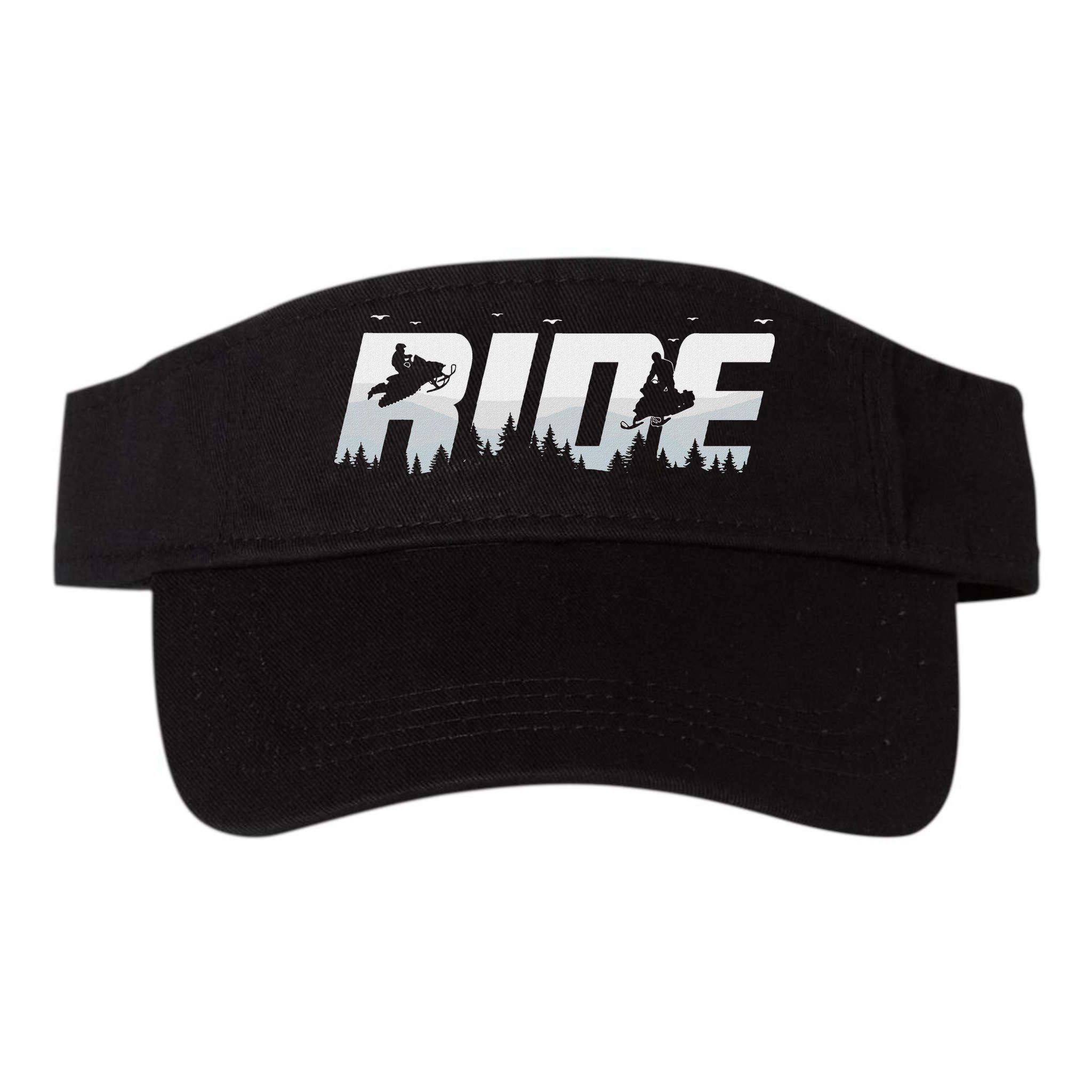 Snowmobile Ride Motor Sled Racing Winter Mountain Sports Fan Visor