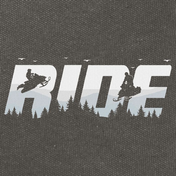 Snowmobile Ride Motor Sled Racing Winter Mountain Sports Fan Cotton Canvas Backpack