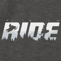 Snowmobile Ride Motor Sled Racing Winter Mountain Sports Fan Vector Backpack