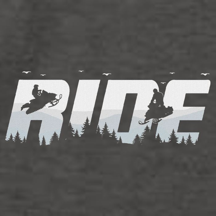 Snowmobile Ride Motor Sled Racing Winter Mountain Sports Fan Vector Backpack