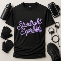 Starlight Retro Musical Theater Express Broadway Theatre Cooling Performance Crew T-Shirt