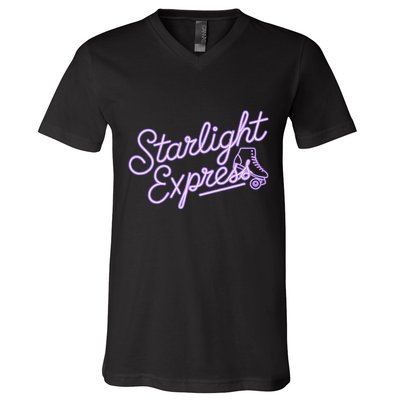 Starlight Retro Musical Theater Express Broadway Theatre V-Neck T-Shirt