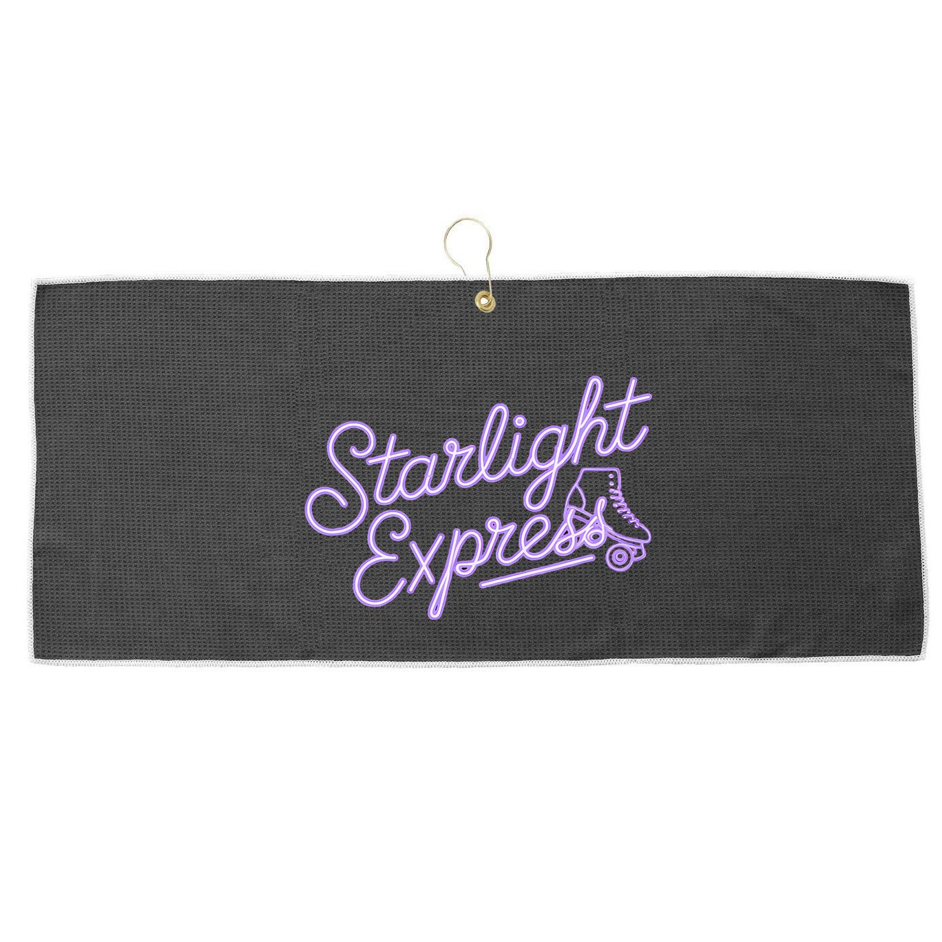 Starlight Retro Musical Theater Express Broadway Theatre Large Microfiber Waffle Golf Towel