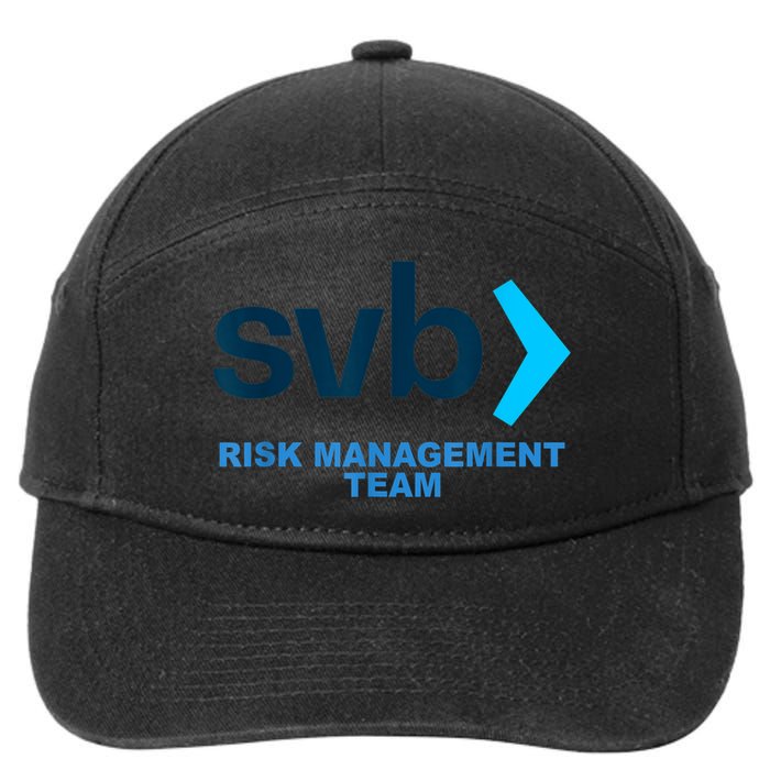SVB Risk Management Team Funny Svb 7-Panel Snapback Hat