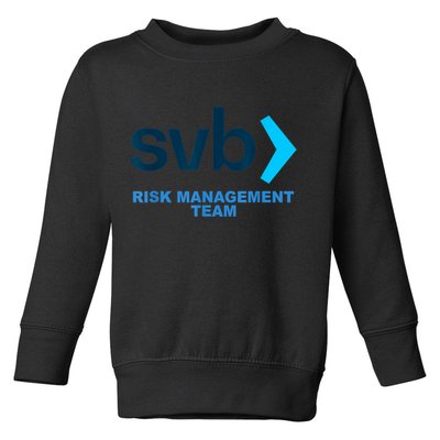 SVB Risk Management Team Funny Svb Toddler Sweatshirt