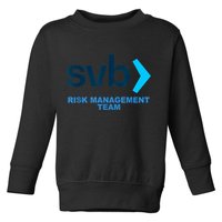 SVB Risk Management Team Funny Svb Toddler Sweatshirt