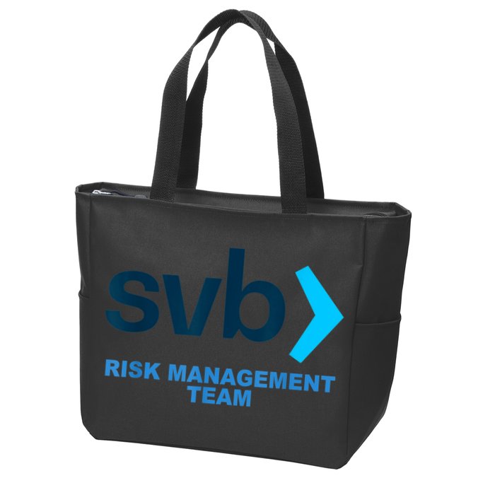 SVB Risk Management Team Funny Svb Zip Tote Bag