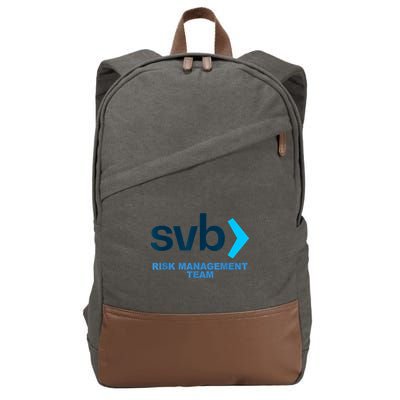 SVB Risk Management Team Funny Svb Cotton Canvas Backpack