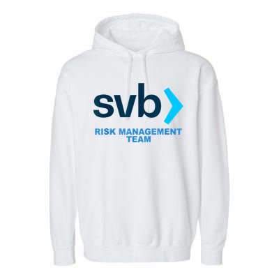 SVB Risk Management Team Funny Svb Garment-Dyed Fleece Hoodie