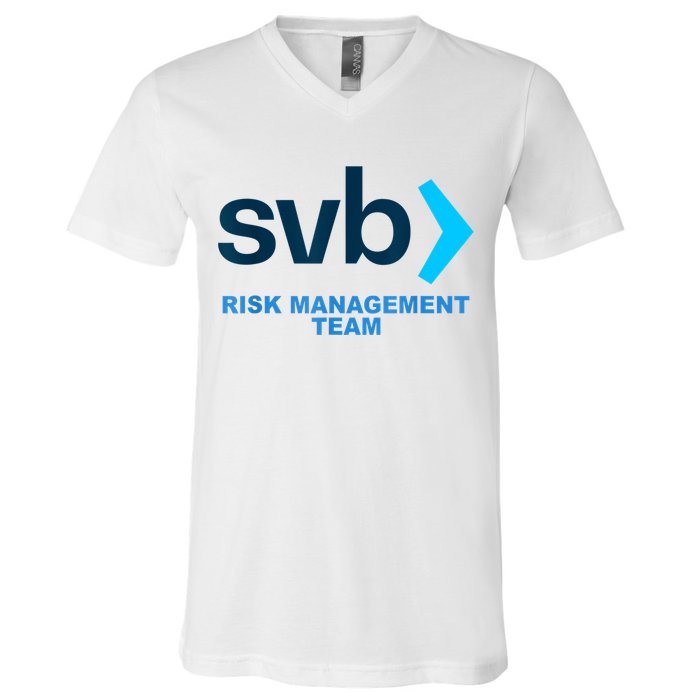 SVB Risk Management Team Funny Svb V-Neck T-Shirt