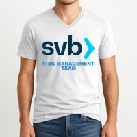 SVB Risk Management Team Funny Svb V-Neck T-Shirt