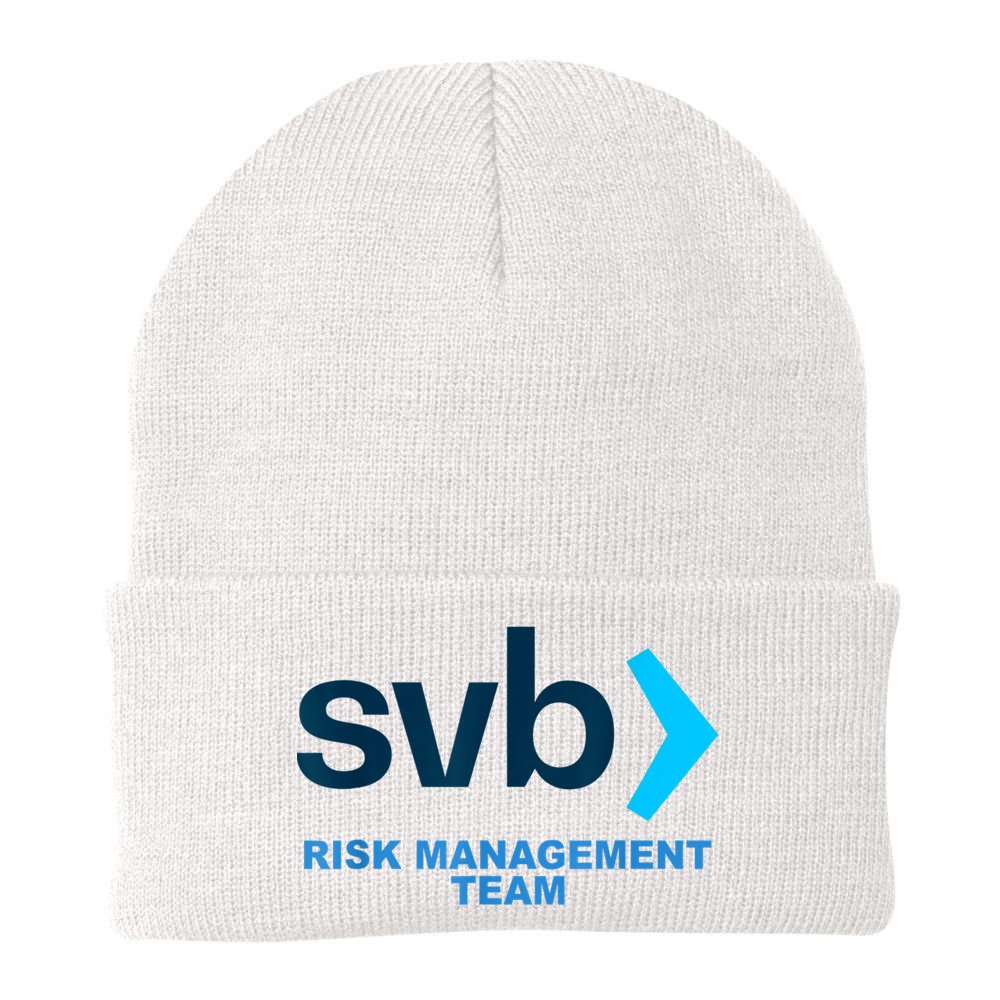 SVB Risk Management Team Funny Svb Beanie