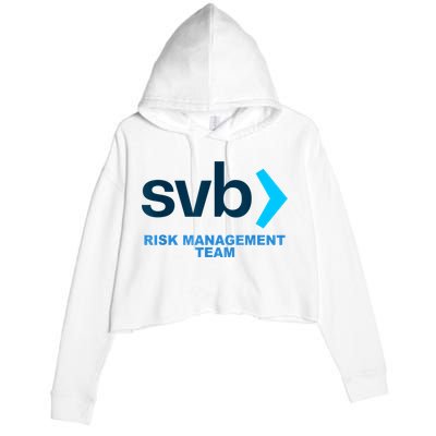 SVB Risk Management Team Funny Svb Crop Fleece Hoodie