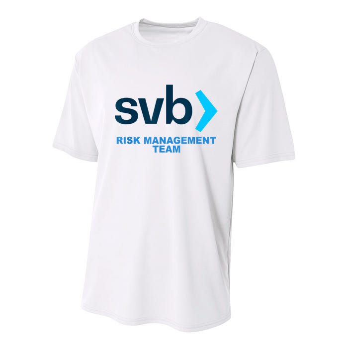 SVB Risk Management Team Funny Svb Youth Performance Sprint T-Shirt