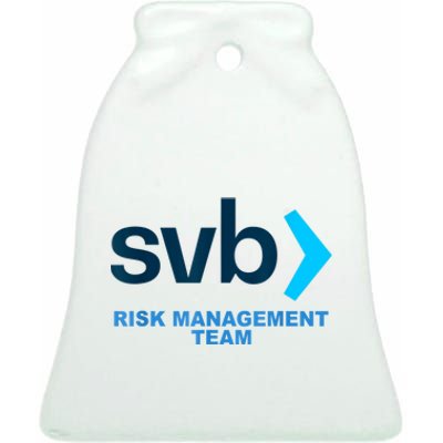 SVB Risk Management Team Funny Svb Ceramic Bell Ornament